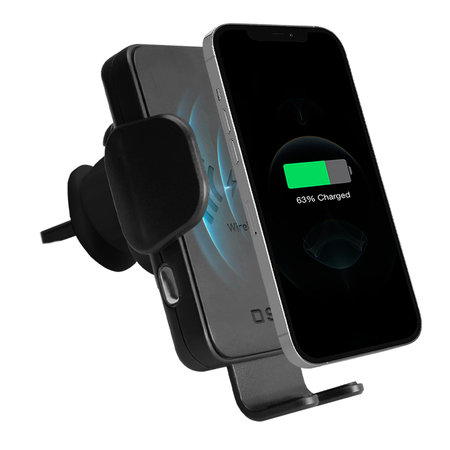 SBS - Car Vent Holder with Ultra Fast Wireless Charging, black