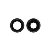 Apple iPhone 12, 12 Mini - Rear Camera Lens with Frame (Black) - 2pcs