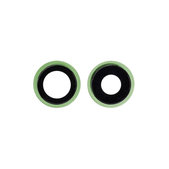 Apple iPhone 12, 12 Mini - Rear Camera Lens with Frame (Green) - 2pcs