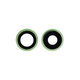 Apple iPhone 12, 12 Mini - Rear Camera Lens with Frame (Green) - 2pcs