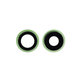 Apple iPhone 12, 12 Mini - Rear Camera Lens with Frame (Green) - 2pcs