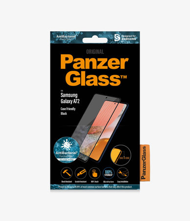 PanzerGlass - Tempered glass Case Friendly AB for Samsung Galaxy A72, black