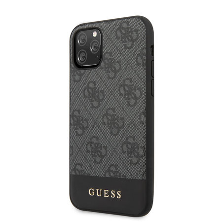 Guess - 4G Stripe Case for iPhone 11 Pro, gray