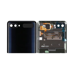 Samsung Galaxy Z Flip F700N - Battery Cover (Top) (Mirror Black) - GH96-13380A Genuine Service Pack