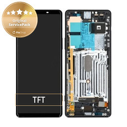 Sony Xperia 1 II - LCD Display + Touch Screen + Frame (Black) - A5019821A Genuine Service Pack