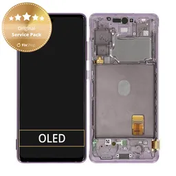 Samsung Galaxy S20 FE 5G G781B - LCD Display + Touch Screen + Frame (Cloud Lavender) - GH82-24214C, GH82-24215C, GH82-29056C Genuine Service Pack