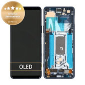 Sony Xperia 5 II - LCD Display + Touch Screen + Frame (Blue) - A5024934A Genuine Service Pack