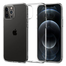 Spigen - Case Liquid Crystal for iPhone 12 & 12 Pro, Crystal Clear