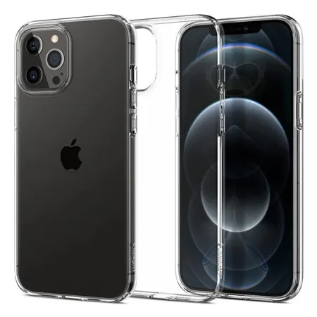 Spigen - Case Liquid Crystal for iPhone 12 & 12 Pro, Crystal Clear
