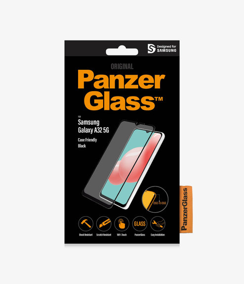 PanzerGlass - Tempered glass Case Friendly for Samsung Galaxy A32 5G, black