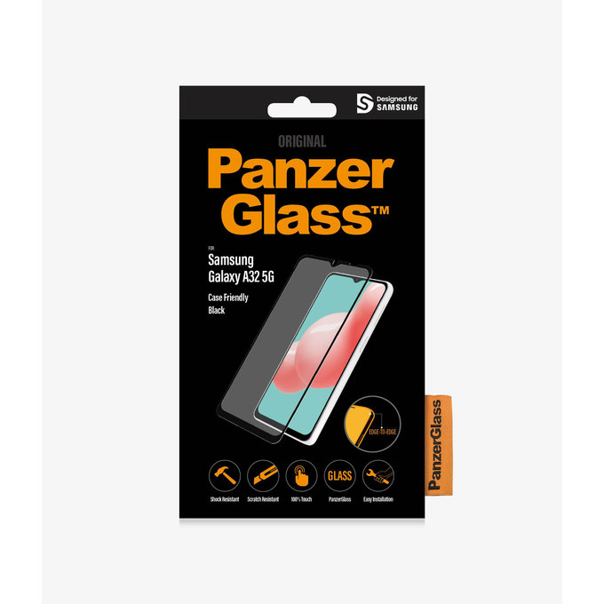 PanzerGlass - Tempered glass Case Friendly for Samsung Galaxy A32 5G, black