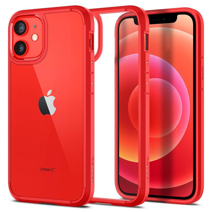 Spigen - Case Ultra Hybrid for iPhone 12 mini, red