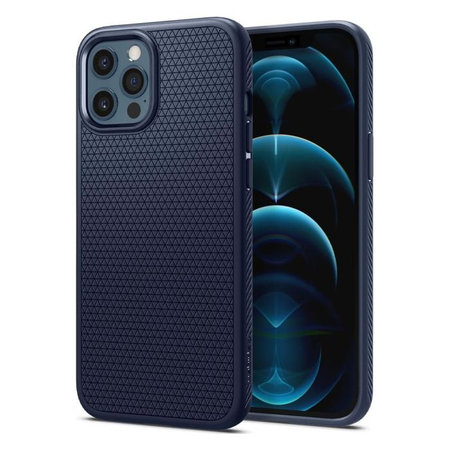 Spigen - Case Liquid Air for iPhone 12 & 12 Pro, blue