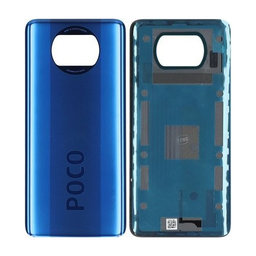 Xiaomi Poco X3 NFC - Battery Cover (Cobalt Blue) - 55050000H46D Genuine Service Pack