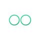 Apple iPhone 11, 12, 12 Mini - Rear Camera Lens Frame (Green) - 2pcs