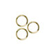 Apple iPhone 12 Pro - Rear Camera Lens Frame (Gold) - 3pcs