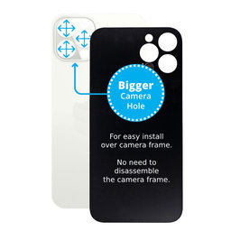Apple iPhone 12 Pro - Rear Housing Glass with Bigger Camera Hole (Silver)