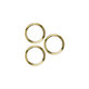 Apple iPhone 12 Pro Max - Rear Camera Lens Frame (Gold) - 3pcs