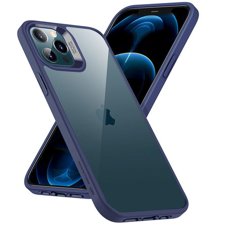 ESR - Classic Hybrid Case for iPhone 12/12 Pro, blue