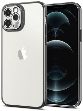 Spigen - Optik Crystal Case for iPhone 12 Pro, chrome