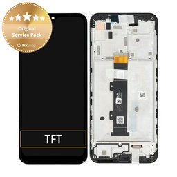 Motorola Moto G30 XT2129 - LCD Display + Touch Screen + Frame (Phantom Black) - 5D68C18187 Genuine Service Pack