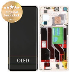 Oppo Find X3 Neo - LCD Display + Touch Screen + Frame (Galactic Silver) - 4906178 Genuine Service Pack