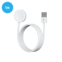Magnetic charging cable for Apple Watch, USB-A, 1 m, Stainless Steel, bulk