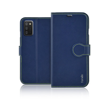 Fonex - Book Identity Case for Samsung Galaxy A02s, blue
