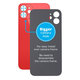 Apple iPhone 12 - Rear Housing Glass with Bigger Camera Hole (Red)