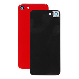 Apple iPhone SE (2nd Gen 2020) - Rear Housing Glass + Camera Lens (Red)