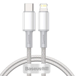 Baseus - Lightning / USB-C Cable (1m), white