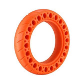 Xiaomi Mi Electric Scooter 1S, 2 M365, Essential, Pro, Pro 2 - Durable Full Tubeless Tire with Holes (Type 1) (Orange)