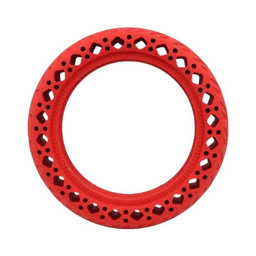 Xiaomi Mi Electric Scooter 1S, 2 M365, Essential, Pro, Pro 2 - Durable Full Tubeless Tire (Type 2) (Red)