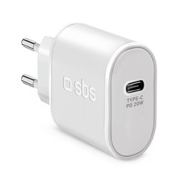 SBS - 20W Charging Adapter USB-C, white