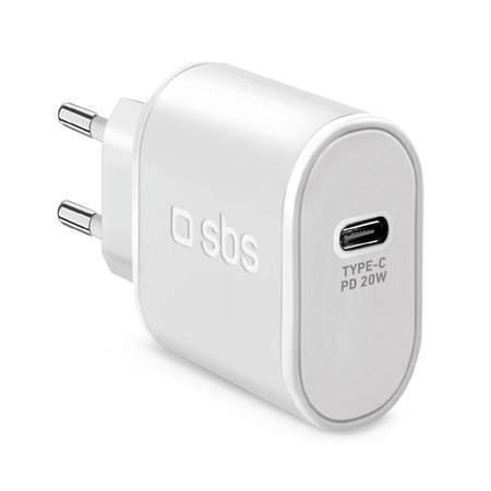 SBS - 20W Charging Adapter USB-C, white