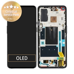 OnePlus 9 - LCD Display + Touch Screen + Frame (Astral Black) - 1001100053 Genuine Service Pack
