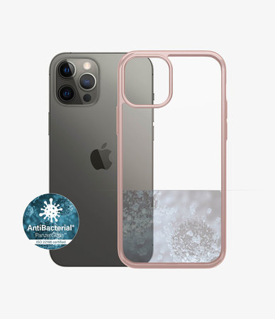 PanzerGlass - ClearCase AB case for iPhone 12/12 Pro, rose gold