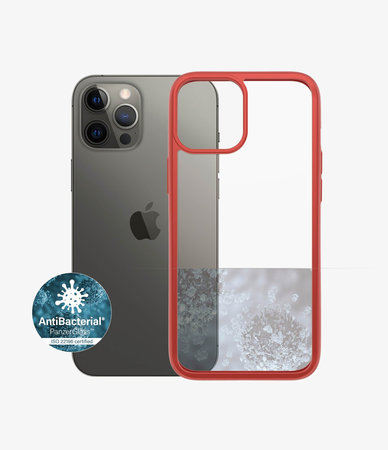 PanzerGlass - Case ClearCase AB for iPhone 12 Pro Max, red