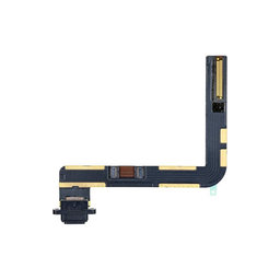 Apple iPad (7th Gen 2019, 8th Gen 2020, 9th Gen 2021) - Charging Connector + Flex Cable (Black)