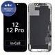 Display In-Cell FHD for iPhone 12, 12 Pro, Touch Screen with Frame, FixPremium