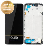 Xiaomi Redmi Note 10 - LCD Display + Touch Screen + Frame (Onyx Gray) - 5600020K7A00 Genuine Service Pack