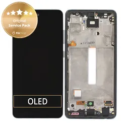 Samsung Galaxy A52 A525F, A526B - LCD Display + Touch Screen + Frame (Awesome Black) - GH82-25524A GH82-25526A, GH82-25754A, GH82-25602A Genuine Service Pack