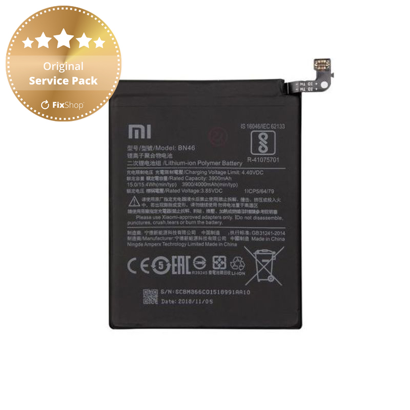 Batterie Interne Redmi Note 8 Batterie De Remplacement 4000 MAh