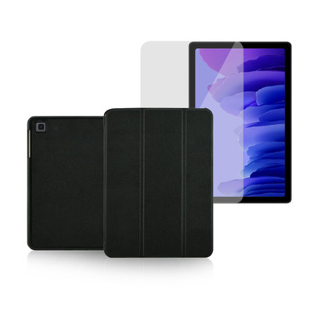 Fonex - Book Slim Pro case + tempered glass for Samsung Galaxy Tab A7 2020, black