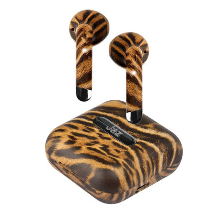SBS - TWS Hoox Wireless Headphones with Charging Case 300 mAh, wild cheetah