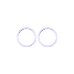 Apple iPhone 11, 12, 12 Mini - Rear Camera Lens Frame (Purple) - 2pcs