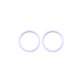 Apple iPhone 11, 12, 12 Mini - Rear Camera Lens Frame (Purple) - 2pcs