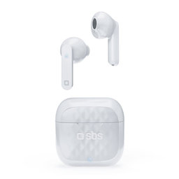 SBS - TWS Air Free Wireless Headphones with charging case 250 mAh, white