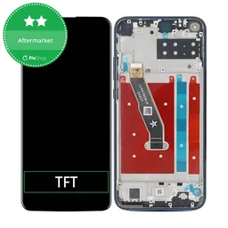 Huawei P40 Lite E - LCD Display + Touch Screen + Frame (Aurora Blue) TFT