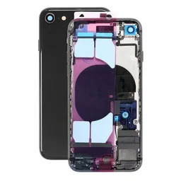 Apple iPhone SE (2nd Gen 2020) - Rear Housing with Small Parts (Black)